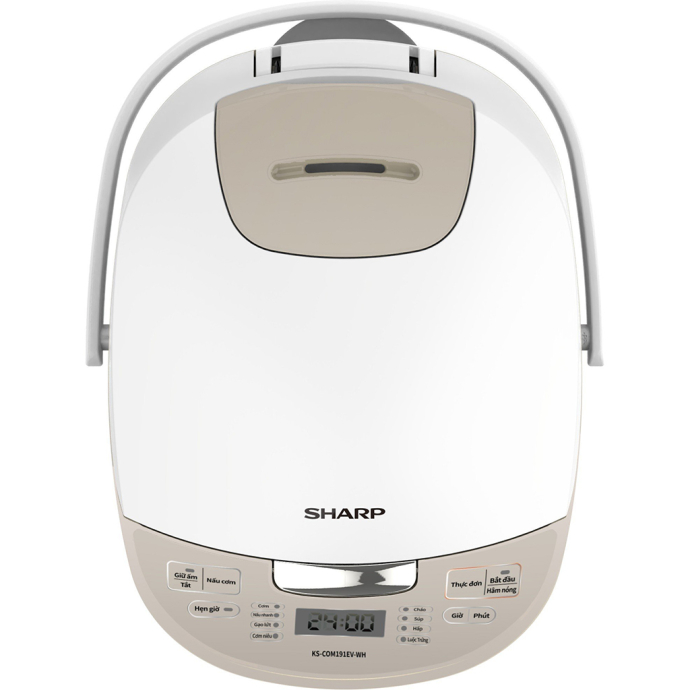 Nồi cơm điện tử Sharp 1.8 lít KS-COM191EV-WH