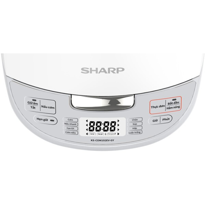 Nồi cơm điện tử Sharp 1.8 lít KS-COM192EV-GY