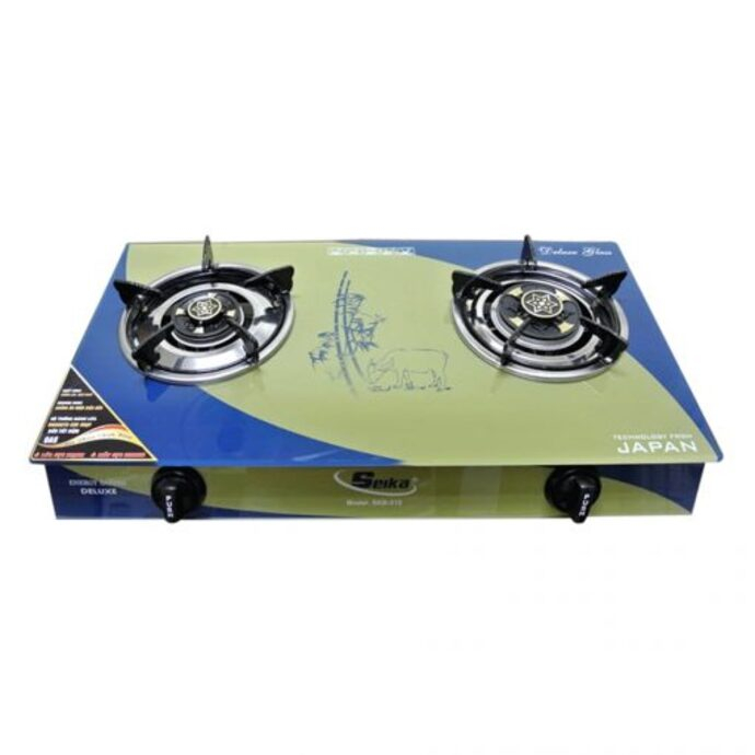 Bếp Gas Đôi Mặt Kính Seika (Sen Đồng) SKB-515