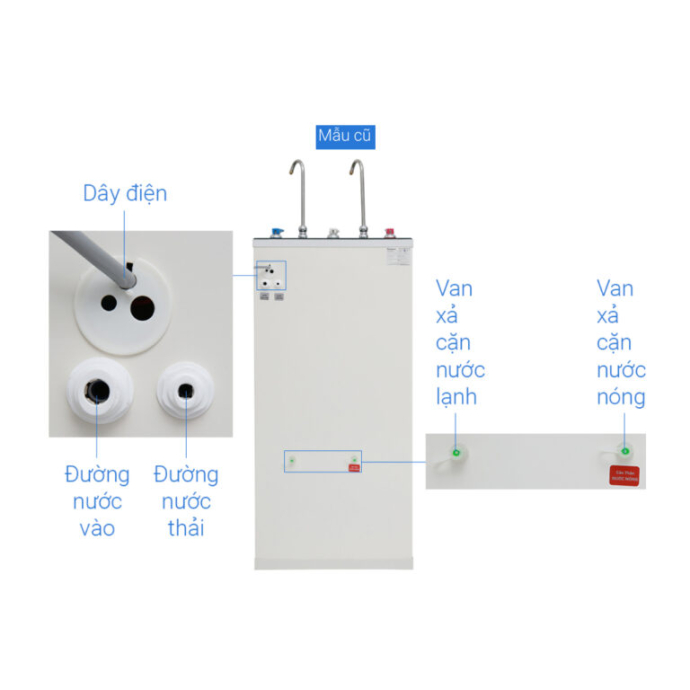 Máy lọc nước RO nóng nguội lạnh Kangaroo KG10A3 10 lõi