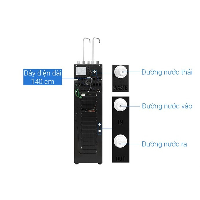 Máy lọc nước RO nóng nguội lạnh Hydrogen Kangaroo Sumire KG12A8 12 lõi