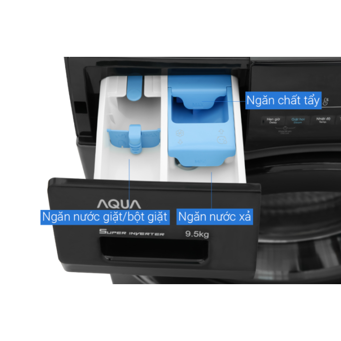 Máy giặt Aqua Inverter 9.5 kg AQD-A952J BK