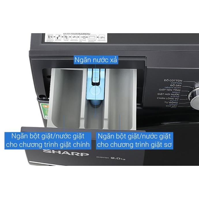 Máy giặt Sharp Inverter 11 kg ES-FM110CB-SB