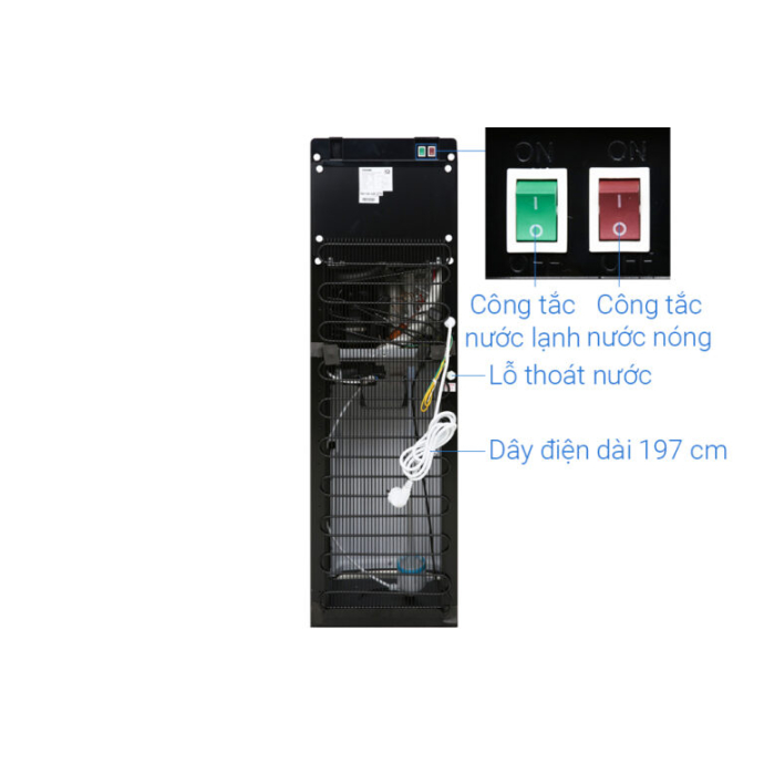 Cây nước nóng lạnh Toshiba RWF-W1669BV(K1) 650W