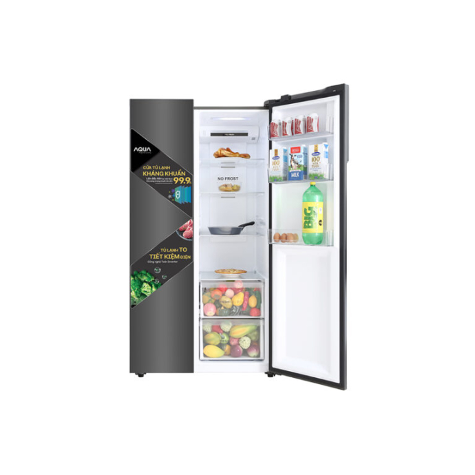 Tủ lạnh Aqua Inverter 541 lít AQR-S541XA(BL)