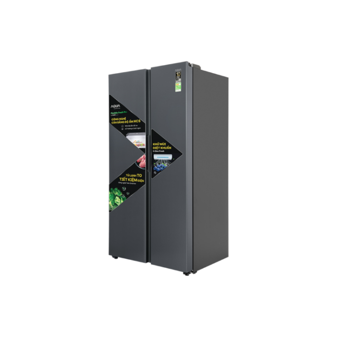 Tủ lạnh Aqua Inverter 646 lít AQR-S682XA(SLB)