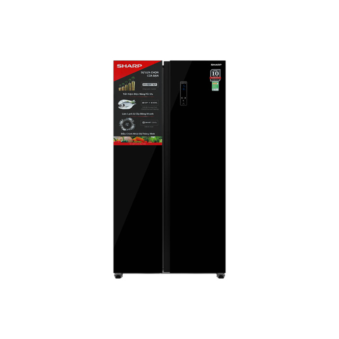 Tủ lạnh Sharp Inverter SJ-SBX440VG-BK 442 lít