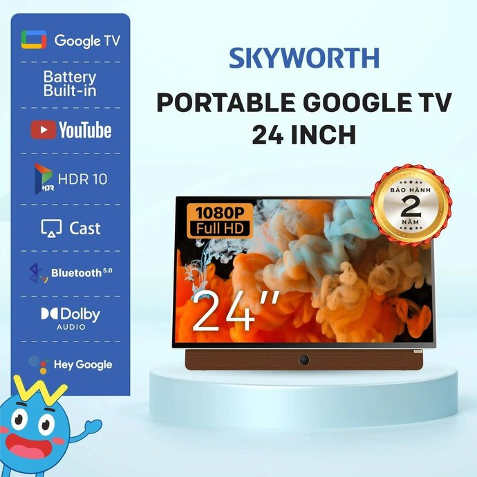 Google TV 2K FHD 24 inch Skyworth 24P6300